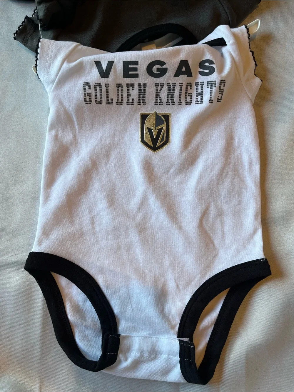 NHL Vegas Golden Knights Infant Girls' 3pk Bodysuits - 3-6M